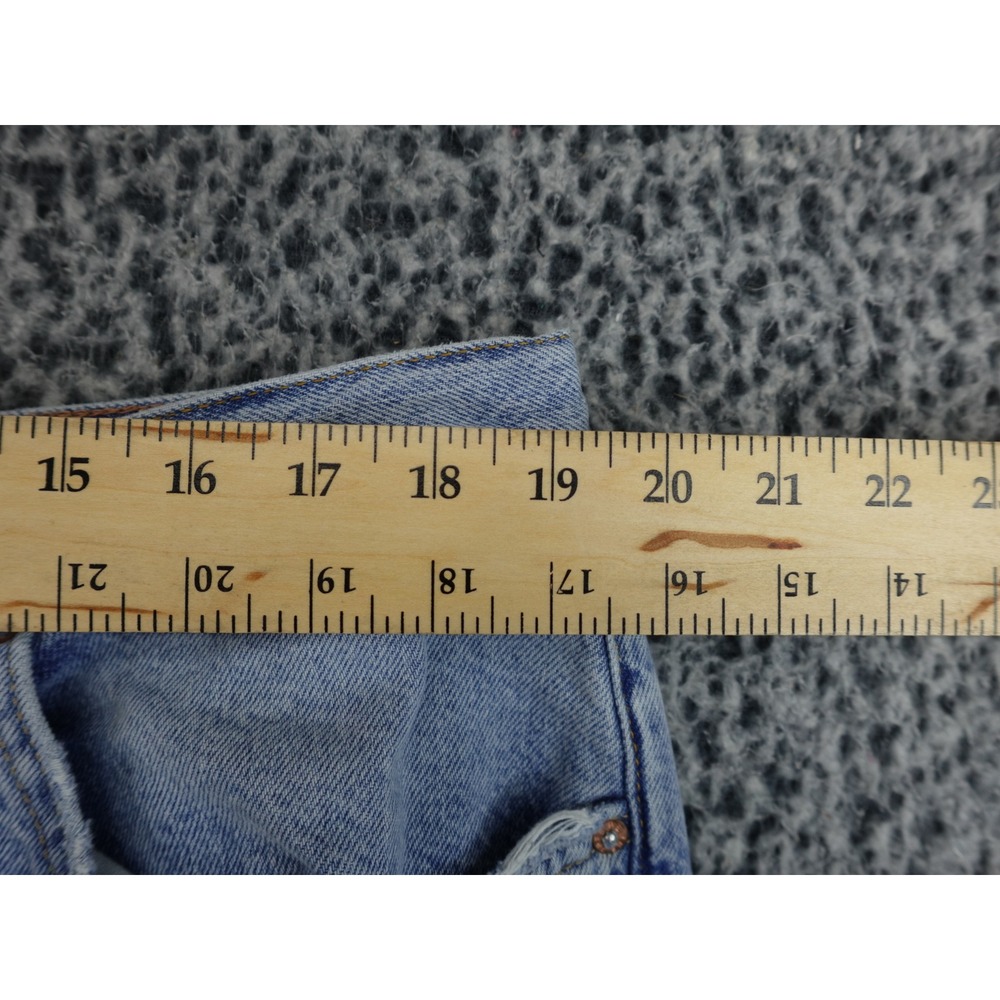 WE THE FREE‎ Curvy Jeans Womens 34 Light Wash Blue Denim Button Fly Casual - Picture 8 of 16